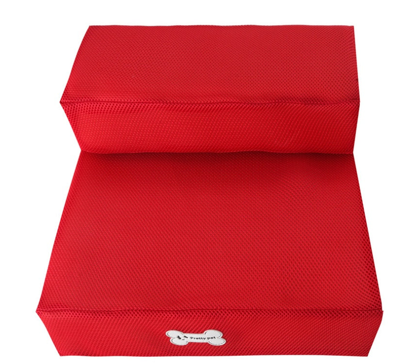 Cozy Foldable Pet Stairs – Breathable, Washable & Portable