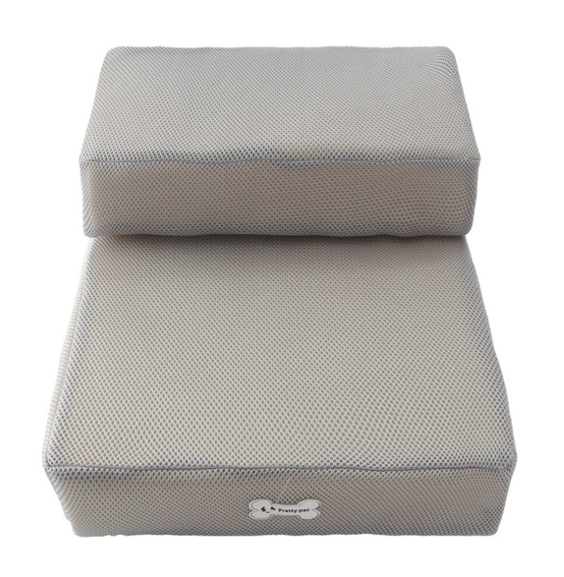 Cozy Foldable Pet Stairs – Breathable, Washable & Portable