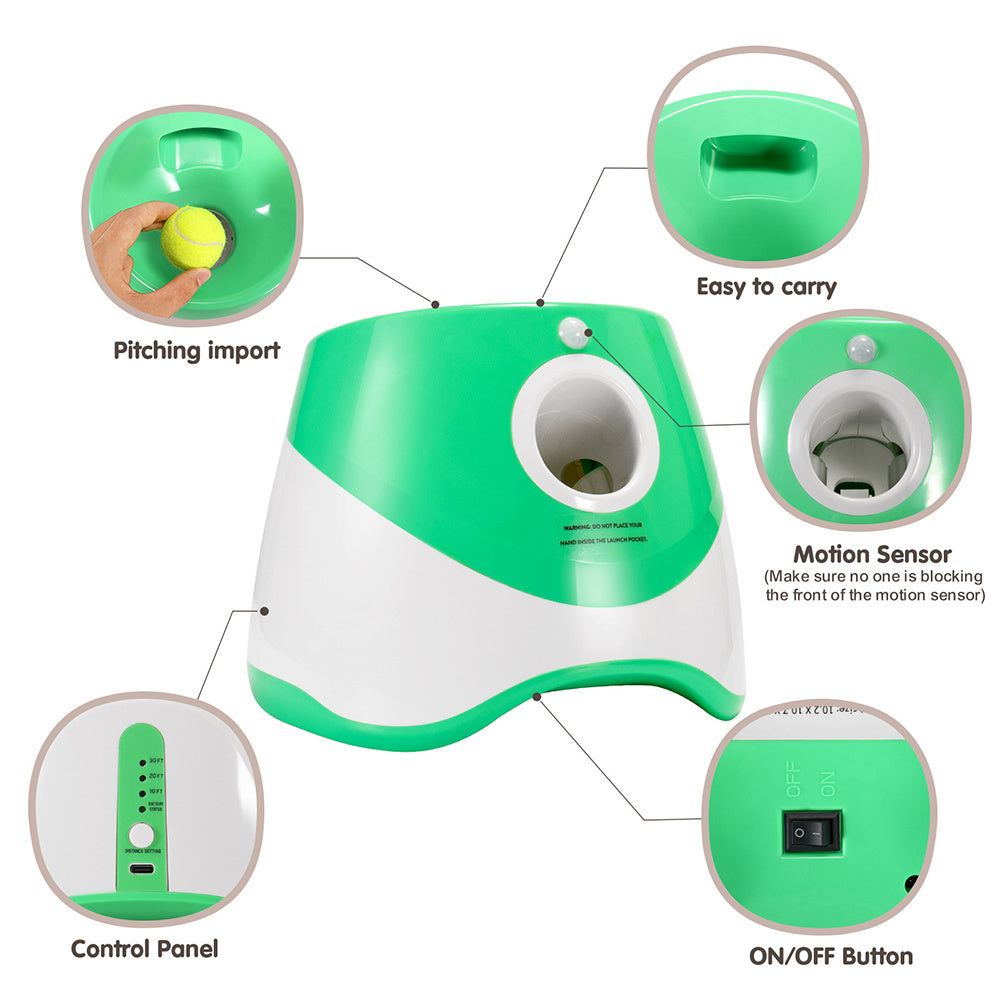 Outdoor Tennis Ball Launcher for Happy Dogs