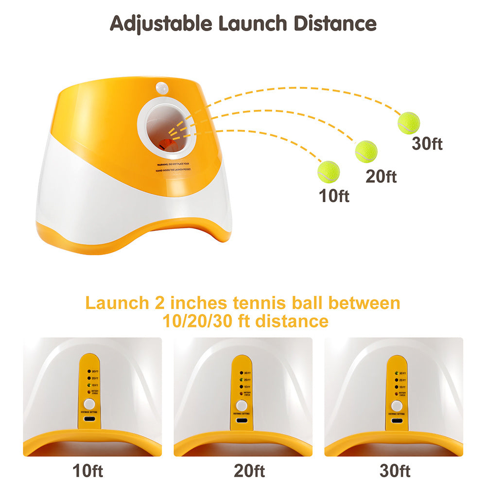 Outdoor Tennis Ball Launcher for Happy Dogs